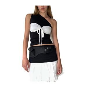 Gimaguas 'Jen' Black Cotton Top Size S